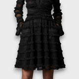 Paulina – Transparent Midi Dress with Fringes