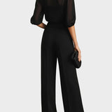 Clarisa – set with wide trousers