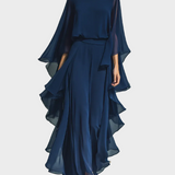 Aurora - Elegant Chiffon Set with Ruffles