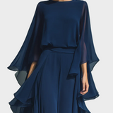 Aurora - Elegant Chiffon Set with Ruffles