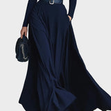 Kornelia - Maxi knitted dress with a high collar
