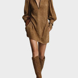Mini Dress with Turtleneck