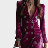 Vera - Velvet Blazer Maxi Dress