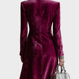 Vera - Velvet Blazer Maxi Dress