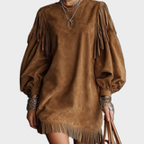Vintage Mini Dress with Sleeves