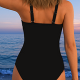 Eleanor - Elegant swimsuit with colourful print