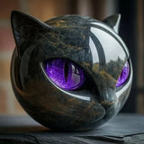 Stone Statue of the Black Cat – A Symbol of Luck and Style