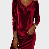 Frosina - Loose Velvet Dress