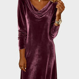 Frosina - Loose Velvet Dress