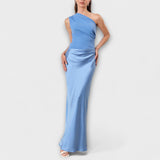 Elegant one-shoulder maxi dress