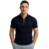 Gregorio - modern polo with half zip
