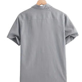 Casual Short Sleeve Cotton Shirt