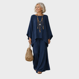 Beata - Elegant Two-Piece Linen Outfit