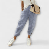 Sanne - Comfortable Ribbed Pants