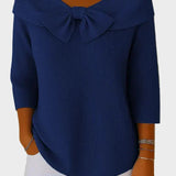 Aline - Soft and Elegant Sweater with Bow