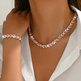 Fish Tail – Luxurious Shiny Jewelry Set Made of Glass and Crystals