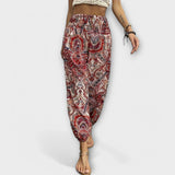 Scarlett - Pants with Ethnic Pattern