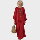 Beata - Elegant Two-Piece Linen Outfit