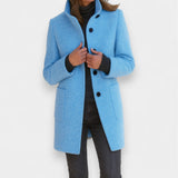 Nela - Elegant coat with a high collar