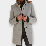 Nela - Elegant coat with a high collar