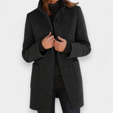 Nela - Elegant coat with a high collar