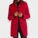 Nela - Elegant coat with a high collar