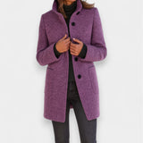 Nela - Elegant coat with a high collar