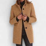 Nela - Elegant coat with a high collar