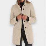Nela - Elegant coat with a high collar