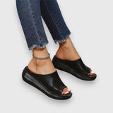Amelie - Soft Faux Leather Sandals