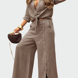 Mia - Women's modern, solid color, two-piece suit