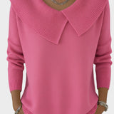 Lucia - Warm Sweater with a Soft Collar