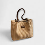 Cécile. - Soft Corduroy Shoulder Bag