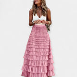 Valerie - Boho Skirt with Mesh Satin Finish