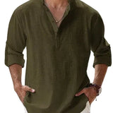 Piotr - Breathable Men's Linen Shirt
