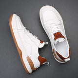 Leather Shoes with High Sole