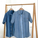 Short Sleeve Denim Shirt