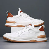 Leather Shoes with High Sole