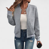 Dora – Structural Bomber Jacket with Zipper