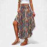 Lucie - Floral Midi Skirt with High Waist