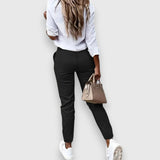 Isabel – Elegant high-waisted pants