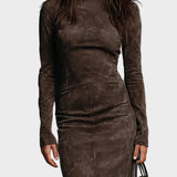 Midi Dress with Long Sleeves