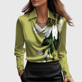 Dana - Elegant blouse made of shiny satin