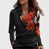 Dana - Elegant blouse made of shiny satin
