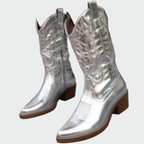 Aneta - Metallic Cowboy Boots