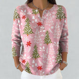 Iris - Holiday Sweater with Buttons