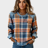 Ivy – Women's Patchwork Check Sweatshirt