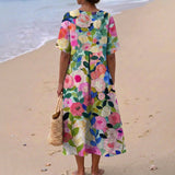 Paula - Watercolour Floral Dress