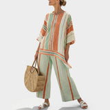 Dalila - Striped Linen Set