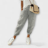 Sanne - Comfortable Ribbed Pants